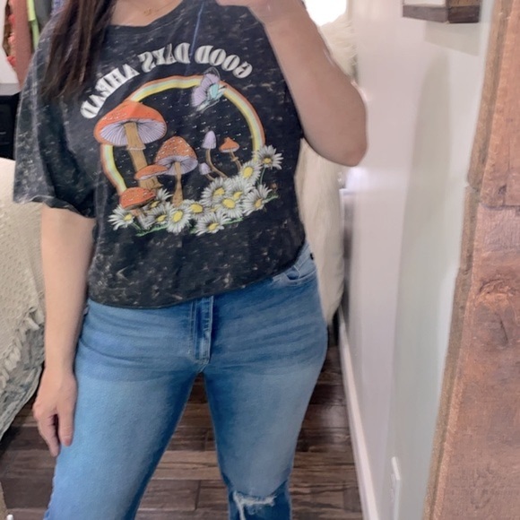 NOBO grey mushroom graphic T-shirt size XXlarge juniors - Picture 4 of 7